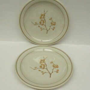 2 - Corning Ware Corelle CHINA BLOSSOM 7 3/4 Inch Salad Plates, U.S.A.